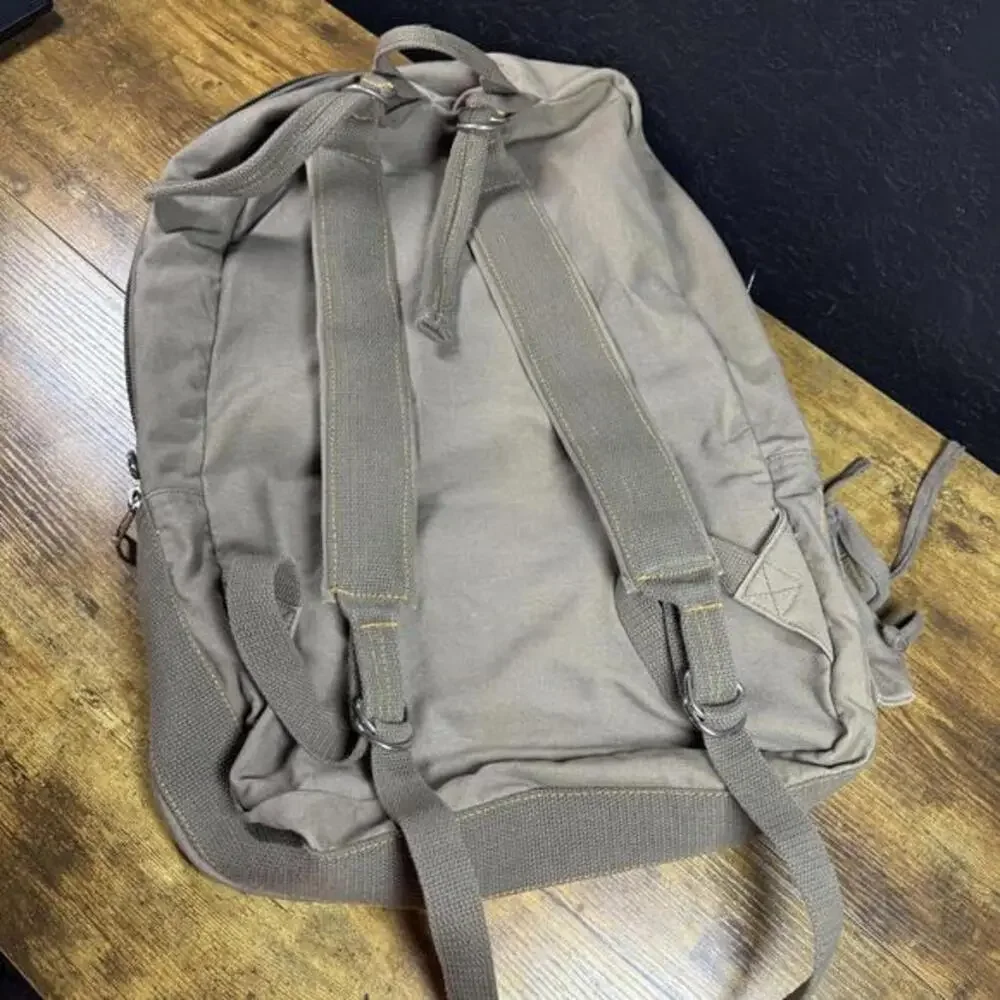 Rothco Vintage Canvas Deployment Bag 06-25-8411 Olive‎ Drab Cotton Backpack OS
